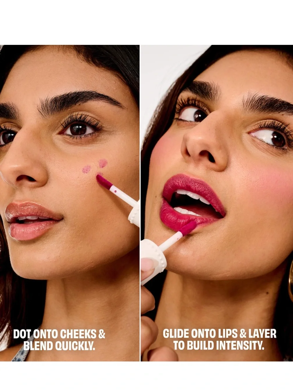 Benetint Bliss Liquid Lip + Cheek Blush Stain Duo Makeup Gift Set 6ml X 2 NEW